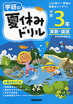学研の 夏休みドリル 小学3年 算数・国語